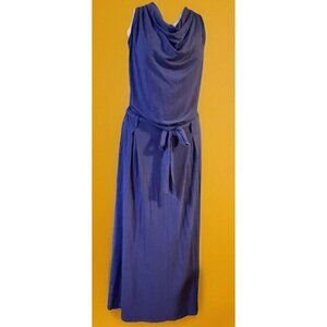 United Colors Of Benetton‎ Maxi Halter Dress Purple Cawl Neckline Evening